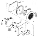 Jenn-Air WM236B blower motor (lower convection) diagram