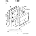 Jenn-Air W266 door-upper oven diagram