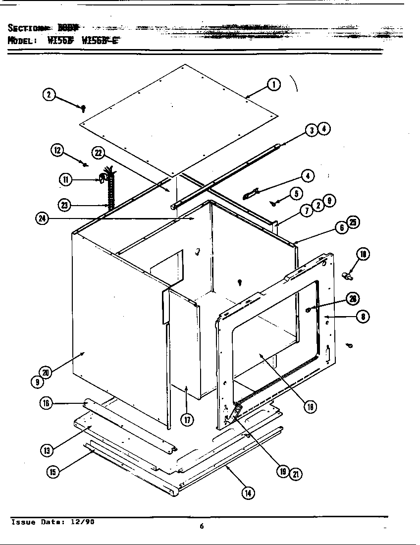 Jenn-Air W156B body (w156b) (w156b-c) diagram