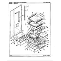 Maytag ERSW24A/AM85B shelves & accessories diagram
