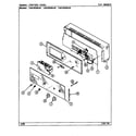 Maytag CWG3020BAE control panel diagram