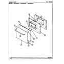 Maytag CWG3020BAE door diagram