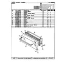 Maytag CWG3020BAE access drawer diagram