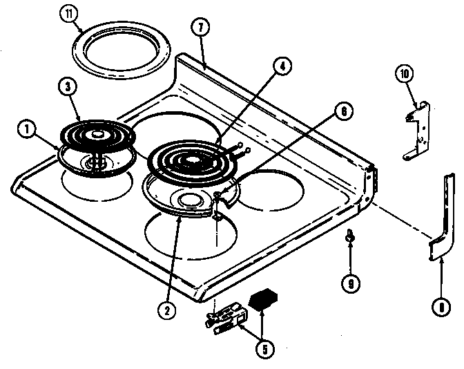 Maytag CRE7700ADL top assembly diagram
