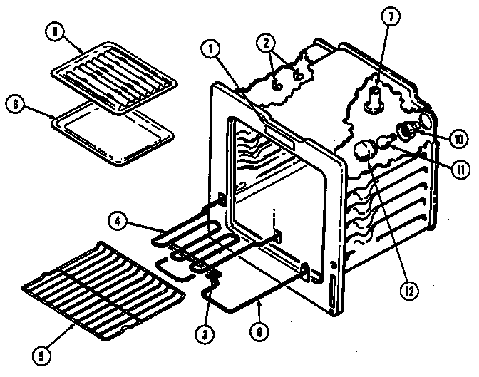 Maytag CRE7700ADL oven diagram
