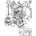 Maytag CRG7400BAL body diagram