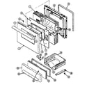 Maytag CRG7400BAL door/drawer diagram
