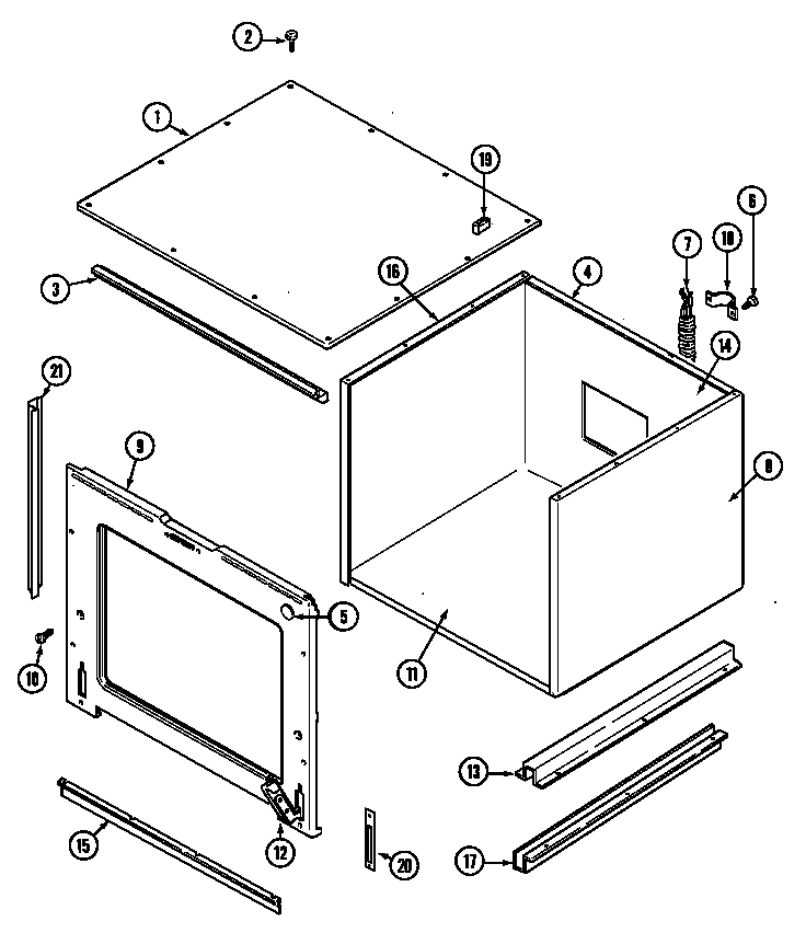 Maytag CCE6200ACB body diagram
