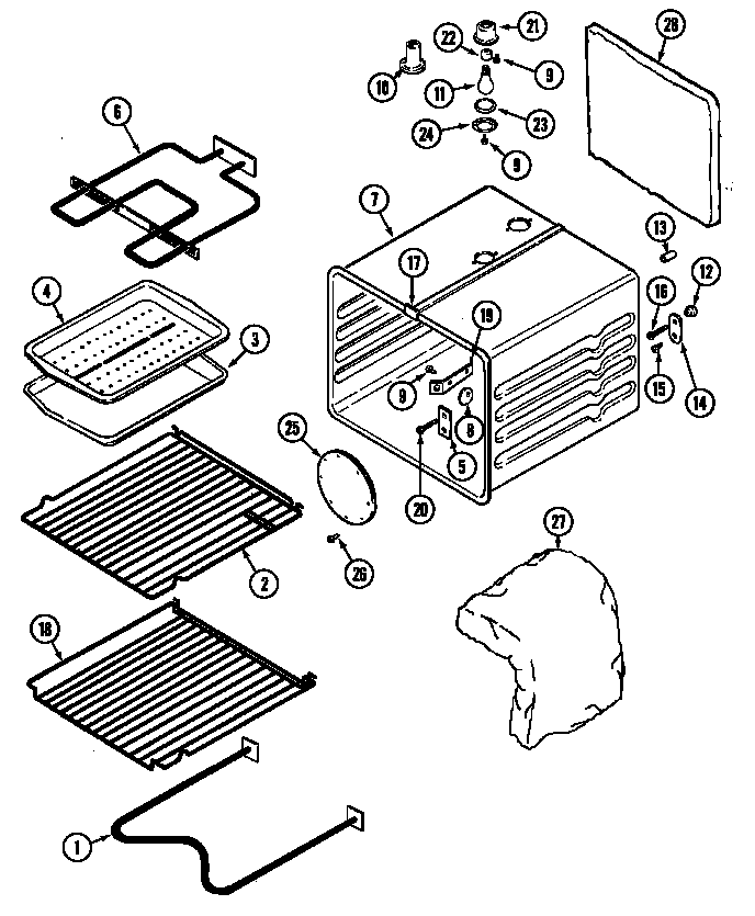 Maytag CCE6200ACB oven diagram