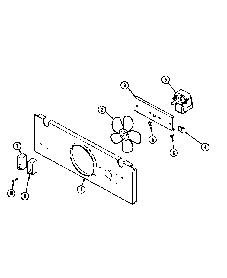 Maytag CCE6200ACB blower motor-cooling diagram