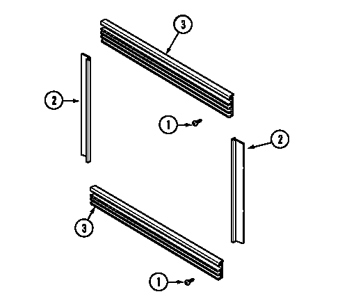 Maytag CCE6200ACB trim kit diagram