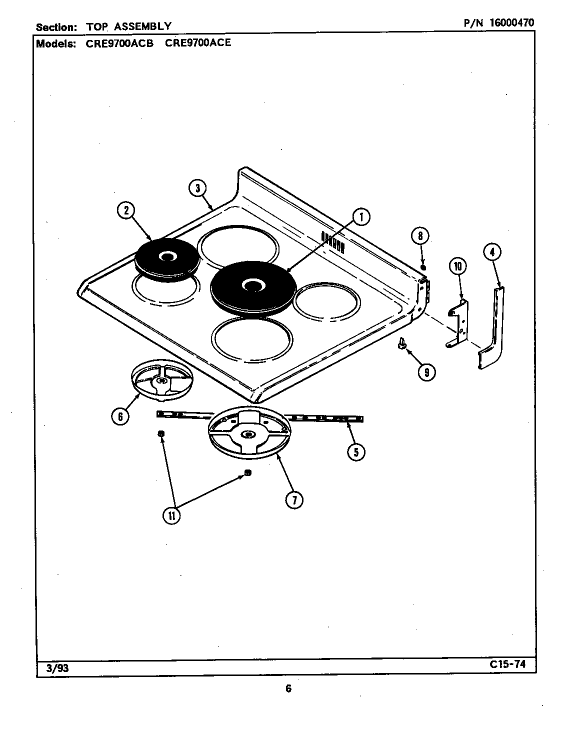Maytag CRE9800ACB top assembly (cre9700ac*) (cre9700acb) (cre9700ace) diagram