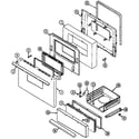 Maytag CRP5300AXW door/drawer (crg7400aa*) (crg7400aal) (crg7400aaw) diagram