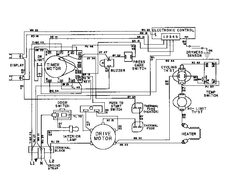 Maytag LDG9824AAE wiring information-lde9824ac* (lde9824ace) (lde9824acl) (lde9824acm) diagram