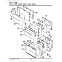 Maytag LCRP205 door diagram