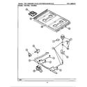 Maytag CRG760A top assembly (*crg760a *crg860a) (bcrg860a) (crg760a) (crg860a) (lcrg760a) (lcrg860a) diagram