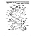 Maytag CRG750 burners, valves & controls diagram