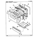 Maytag CRE8400ACL door/drawer diagram