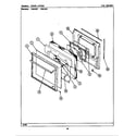 Maytag CWG351 door-upper diagram