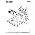 Maytag CSG5010AAL top assembly diagram