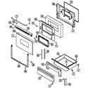 Maytag CRG8600AAL door/drawer diagram