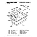 Maytag CSG600 burner box assembly diagram