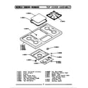 Maytag CSG600 top cover assembly diagram