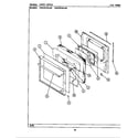 Maytag CWG3510AAB door-upper diagram