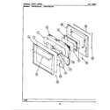 Maytag CWG3510AAB door-lower diagram