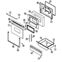 Maytag CRE8700ADW door/drawer diagram