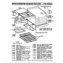 Maytag CRE750B oven assembly diagram