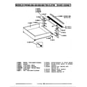 Maytag CRE750B drawer assembly diagram