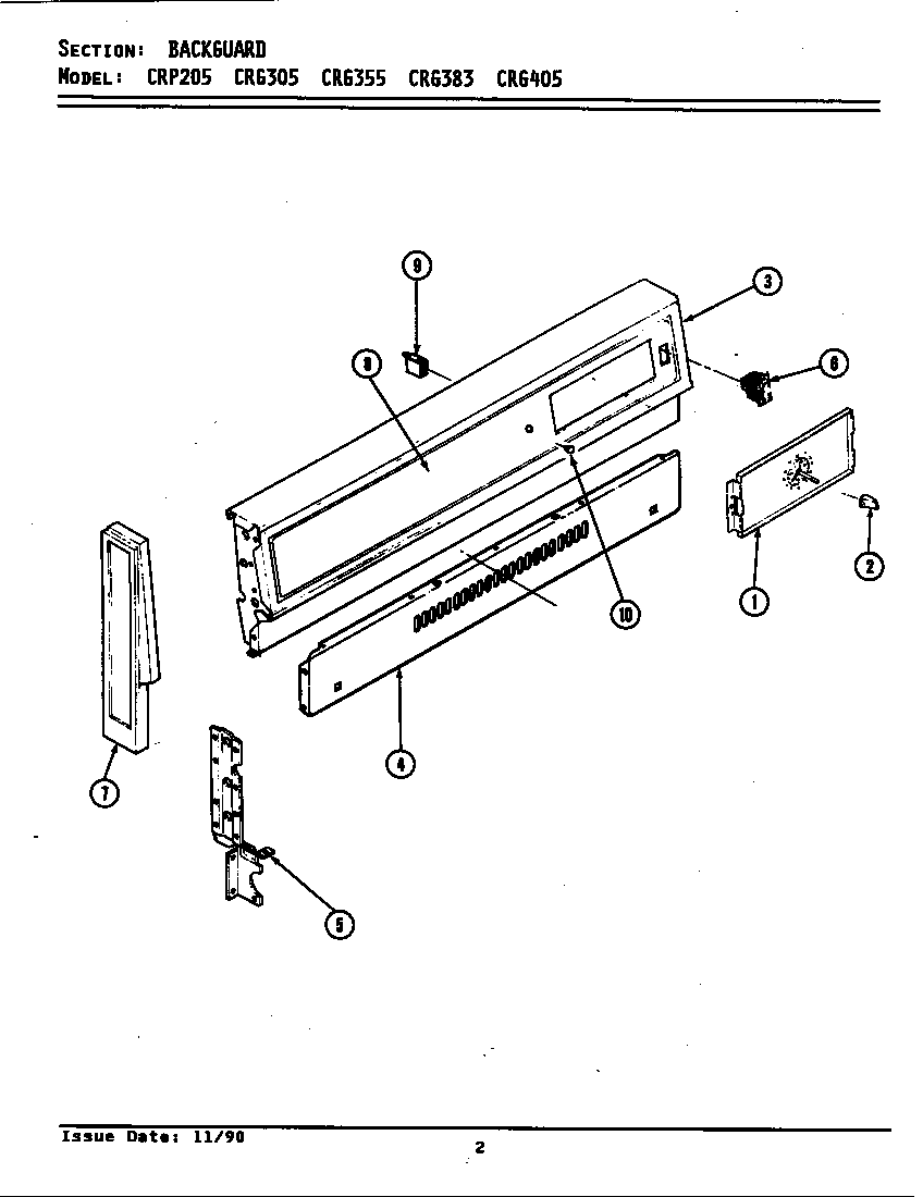 Maytag LCRG383 control panel diagram