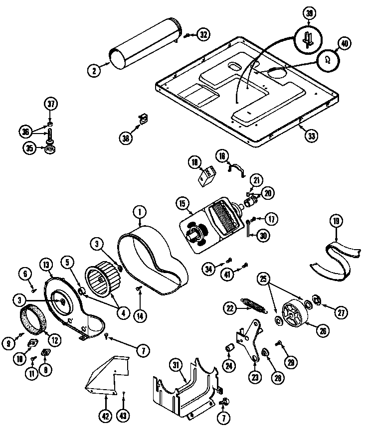 Maytag LDE8824ACE motor drive (lde8824acm & ldg8824aam) (lde8824acm) (ldg8824aam) diagram