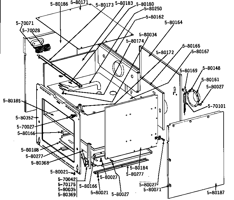 Maytag LCCE700 body diagram