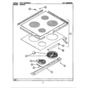Maytag CRE955 top assembly (bcre955) diagram