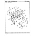 Maytag CRG505 control panel diagram