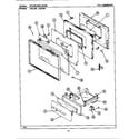 Maytag CRG505 door/drawer diagram