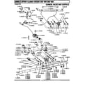 Maytag CRG600 burners, valves & controls diagram