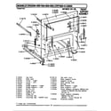 Maytag CRG600 front support assembly diagram