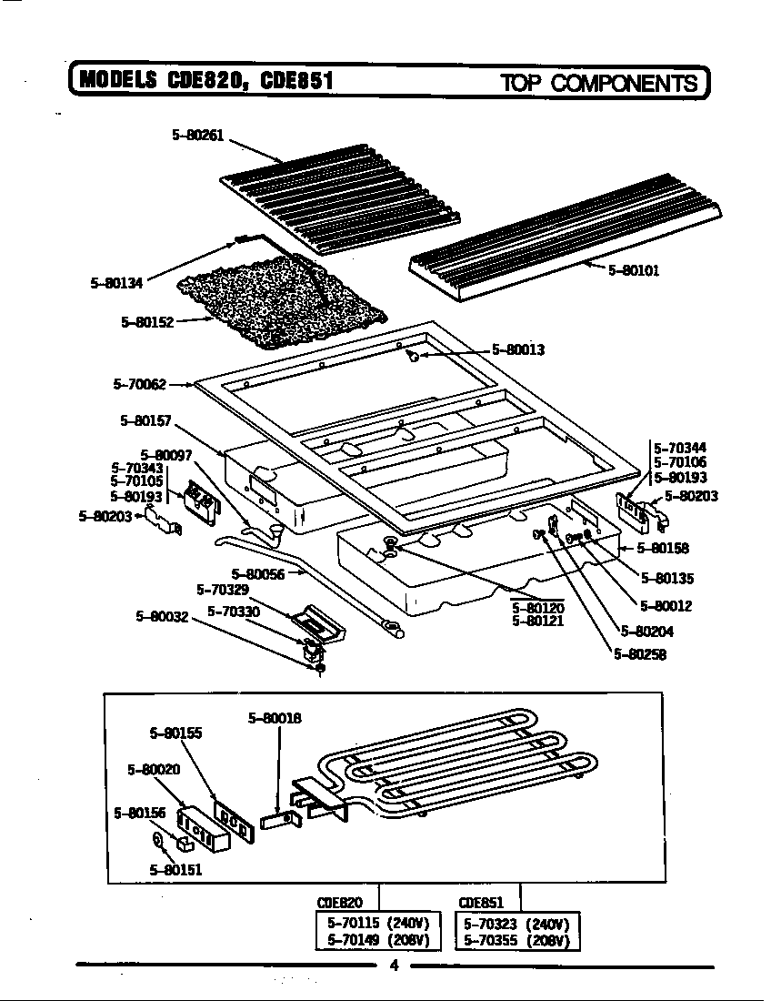 Maytag CDE851 top assembly diagram