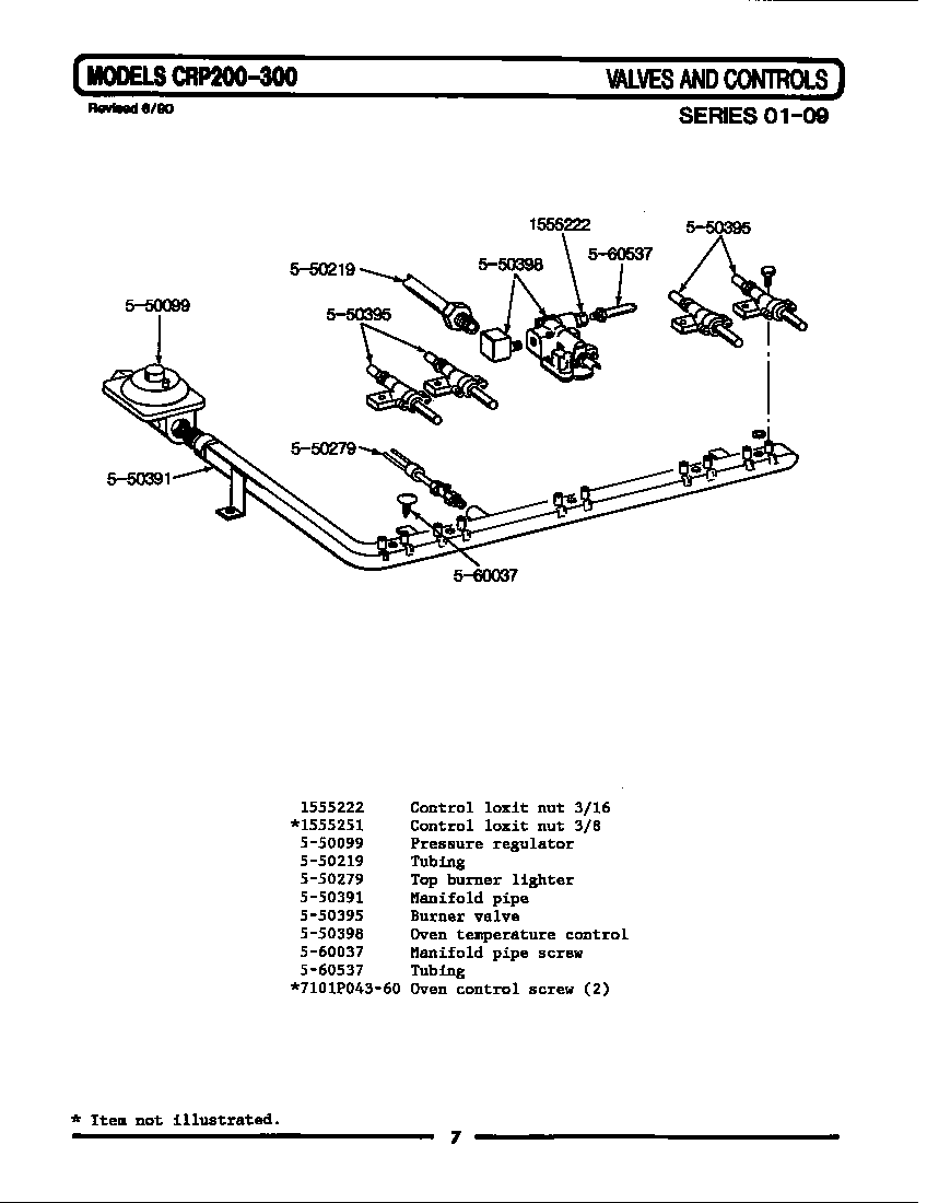 Maytag LCRP200 valves & controls diagram
