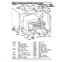 Maytag CRP200B oven assembly diagram