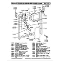 Maytag LCRG200 rear view diagram