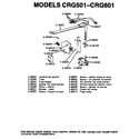 Maytag CRG501 oven burner (crg501/crg601) diagram