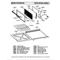 Maytag CWG301 drawer assembly diagram