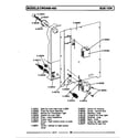 Maytag CWG301 rear view diagram