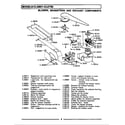 Maytag CLG601 blower, magnetron & exhaust components diagram