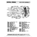 Maytag LCRE682 oven door assembly diagram