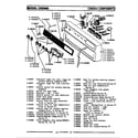 Maytag GCRE650 control panel diagram
